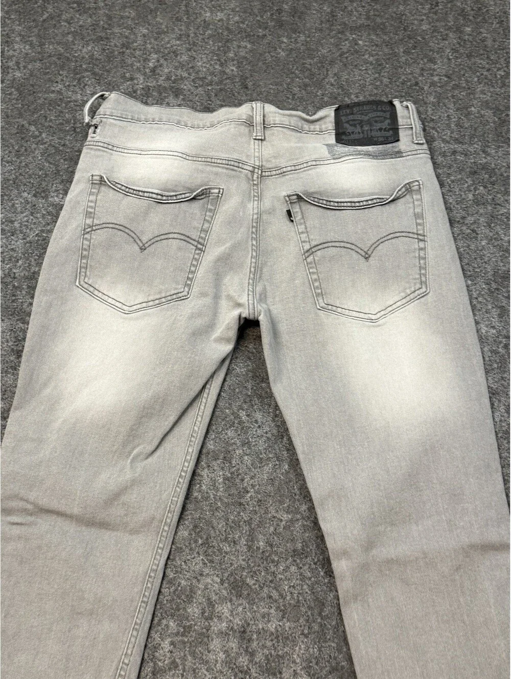 Levi’s 511 Men’s Jeans W36 L34 Gray Slim Fit Stretch Denim Light Wash